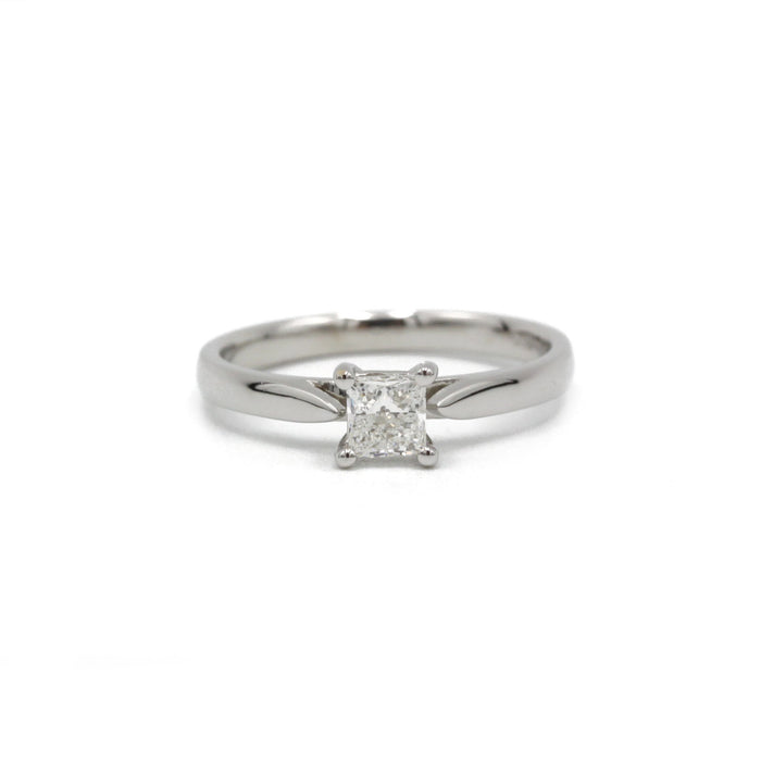 Solitaire witgouden diamant