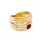 Bague 50 Bague BOUCHERON or jaune, rubis cabochon. 58 Facettes 34825