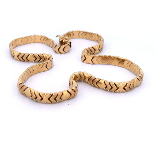 Vintage ketting van geelgoud 