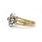 Bague 53 Bague 19eme or jaune 750 et 7 diamants tailles anciennes 0.50 carats total 58 Facettes 1239
