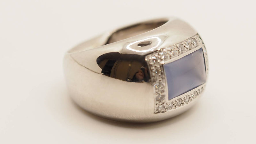 Bague Bague en or blanc Poiray - Ref 30090 58 Facettes