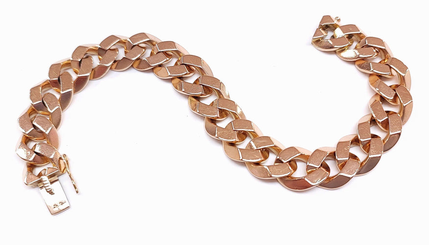 Bracelet Bracelet Gourmette Or rose 58 Facettes Brac.GtteBiz1020