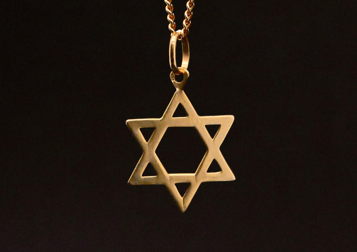 Pendentif Magen David En Or Jaune 58 Facettes