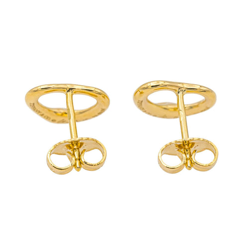Boucles d'oreilles Tiffany & Co Boucles d'oreilles Puces Open heart Or jaune 58 Facettes 4150500RV