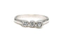 Bague 52 Bague contemporaine or blanc sertie de diamants 58 Facettes 22893