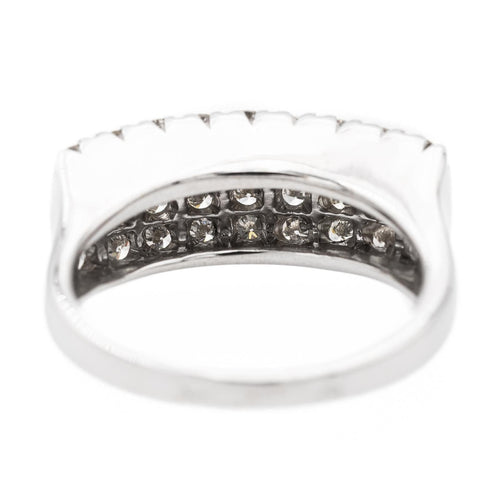Bague 54 Bague Or blanc Diamant 58 Facettes 1969291CN