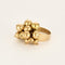 Bague 50.5 Bague en or jaune et perles d'or 58 Facettes CHAL0200