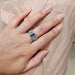 Bague 51 Bague en platine 850, diamants et saphir bleu naturels 58 Facettes CA-RI-LEAF-PLBSD