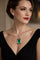 Collier Collier et pendentif en or de style Art déco avec une émeraude naturelle colombienne de 14 carats 58 Facettes 50247