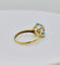 Bague 50 Bague en or avec topaze bleu clair 58 Facettes