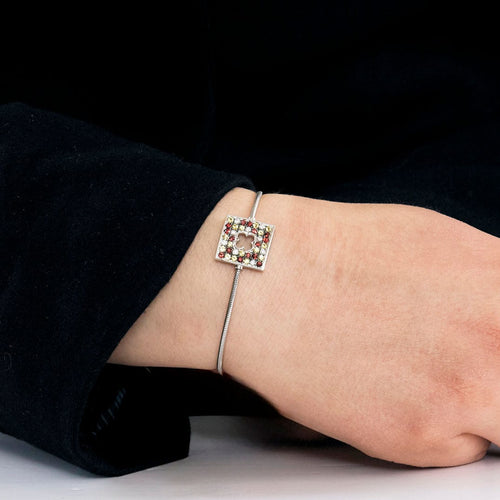 Bracelet MAUBOUSSIN - Amours Divines - Bracelet or blanc, saphirs 58 Facettes GU204