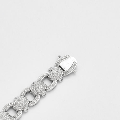 Collier Bracelet chaîne en pavage de diamants 58 Facettes 3665
