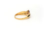 Bague 49 Bague en or jaune sertie d'un rubis et de diamants 58 Facettes B565