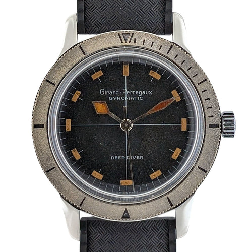 Montre Girard Perregaux RARE Deep Diver Ref 7897 Tropic Strap Vintage 58 Facettes