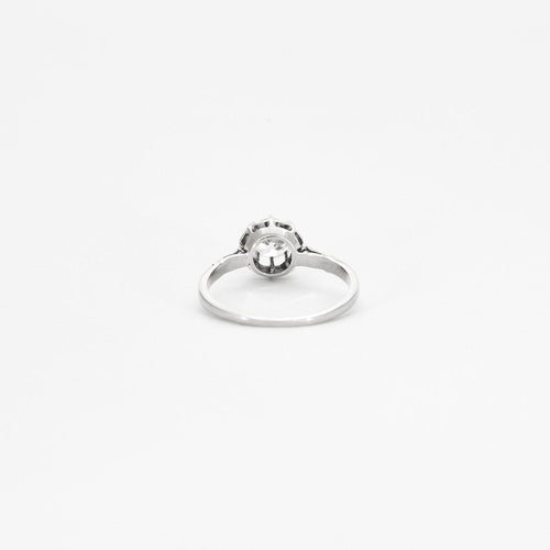 Bague 58 Bague solitaire en platine et or gris avec diamant 58 Facettes 240 468