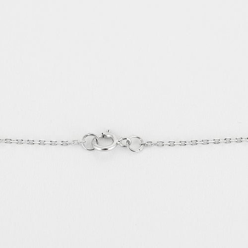 Collier COLLIER OR BLANC 3 DIAMANTS 0,30ct 58 Facettes M8927