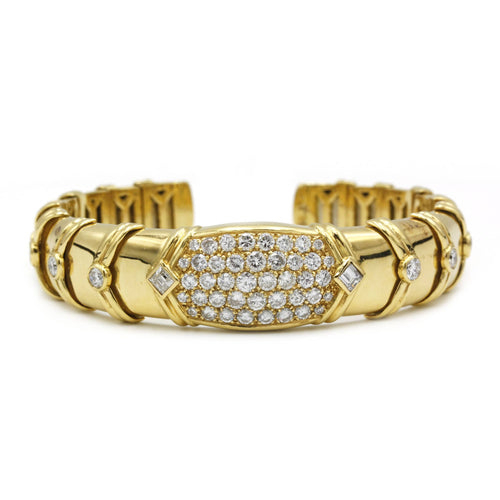 Bracelet Bracelet or jaune, diamants 58 Facettes 240025SP