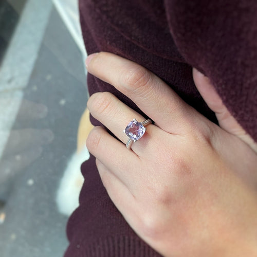 Bague 53 Bague - Or, Diamants, Améthyste 58 Facettes 240053SP