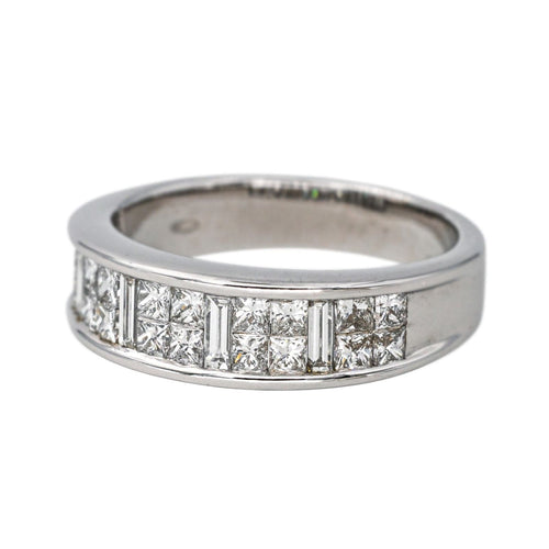 53.5 Bague Alliance Or blanc Diamant 58 Facettes 4292753CN