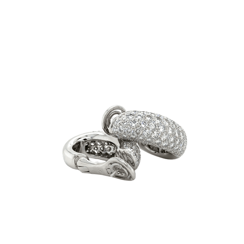 Boucles d'oreilles Boucles d'oreilles Chaumet, modèle "Hommage à Venise", en or blanc et diamants 58 Facettes 1.0002545/1