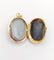 Pendentif Pendentif porte photo antique or jaune 18k plaques d'agate (circa 1900) 58 Facettes A06013