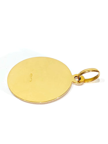 Pendentif Médaille Saint Antoine or rose et or jaune 58 Facettes