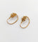 Boucles d'oreilles Dormeuses fleurs antiques en or 18k et perles (circa 1900) 58 Facettes A06493