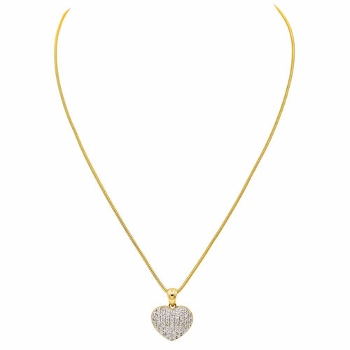 Collier Collier Coeur Or jaune, Or blanc Diamant 58 Facettes 3754273CN