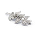 Broche Broche branche florale or blanc diamants et perles 58 Facettes 190318R