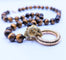 Collier Collier 70s' en or et oeil-de-tigre 58 Facettes
