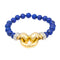 Bracelet Bracelet Or jaune, Or blanc Lapis lazuli, Diamant 58 Facettes 3243859CN