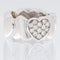 Bague 48 FRED - Bague cœur en or blanc et diamants 58 Facettes