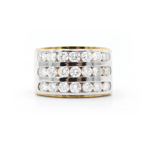Bague Bague en or blanc sertie de diamants de 1,50 ct 58 Facettes 13414
