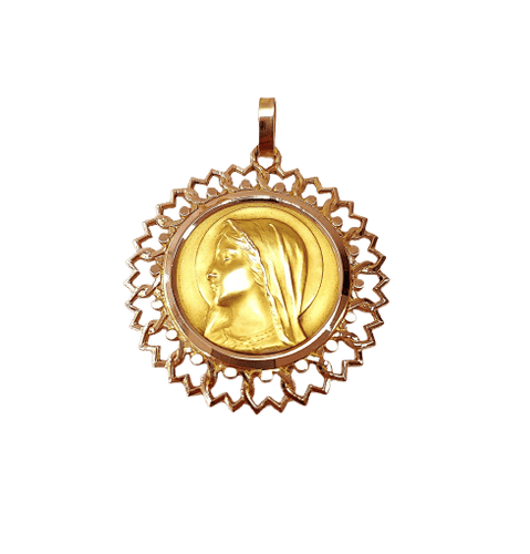 Pendentif Médaille Vierge 58 Facettes Med.Vierge.1369
