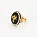 Bague 55 Bague Ancienne Agate, Or Jaune et Diamants 58 Facettes GU155