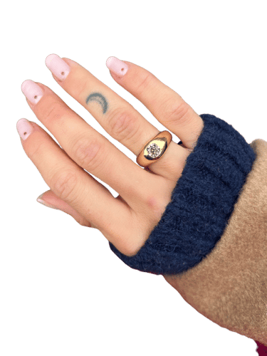 Bague Jonc diamant taille ancienne 58 Facettes 1