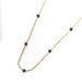 Collier Collier abeille or jaune diamants noirs 58 Facettes 60