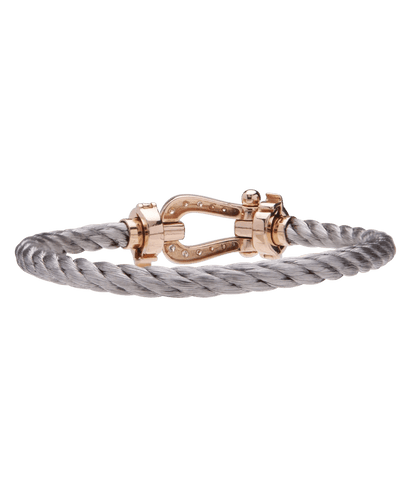 Bracelet Bracelet Or 18K Or rose Acier Diamants 58 Facettes BO220683/MousquetonOretDiamants