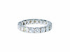 Bague 55 Alliance Américaine or blanc diamants 58 Facettes 240 565