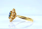 Bague 49 Bague marguerite en or jaune, saphir et diamants 58 Facettes AB655