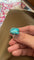 Bague 52 Bague turquoise et or blanc 58 Facettes