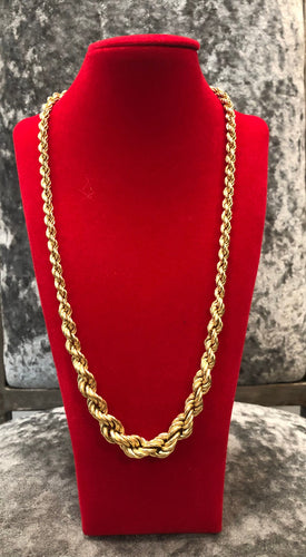 Collier Collier maille corde "CHINI BREV" or jaune 58 Facettes