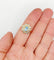 Vintage ring Daisy in 18k gold and blue spinel, diamonds 