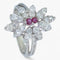 Bague 53 Bague Diamants et rubis 58 Facettes AG05