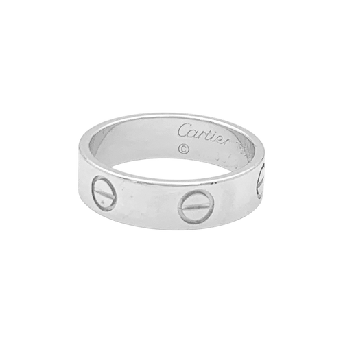 Bague 56 Bague Cartier "Love" or blanc. 58 Facettes 34666