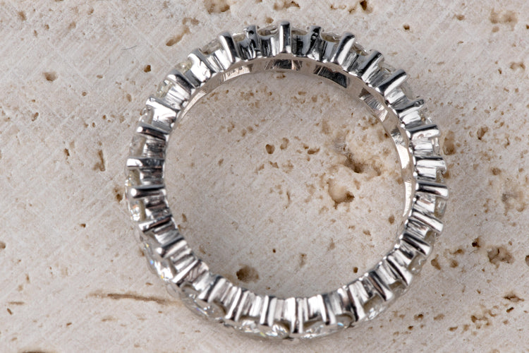 Bague 52 Bague Alliance Diamant18 carats Or blanc 4.20 ct 58 Facettes ALL420-107