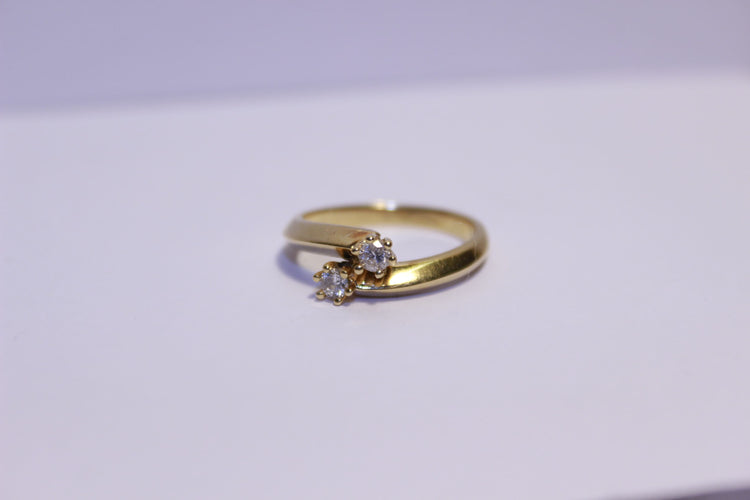 Bague 53 Bague Toi & Moi Diamants 58 Facettes