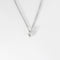 Collier COLLIER OR BLANC 1 DIAMANT O,20ct 58 Facettes M8927