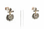 Boucles d'oreilles Boucles d'oreilles Napoléon III en or jaune 18 carats et argent serties de diamants 58 Facettes B790