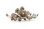 Broche Broche Art Nouveau en or jaune 18 carats et argent sertie de diamants ancienne taille et rose 58 Facettes 23169